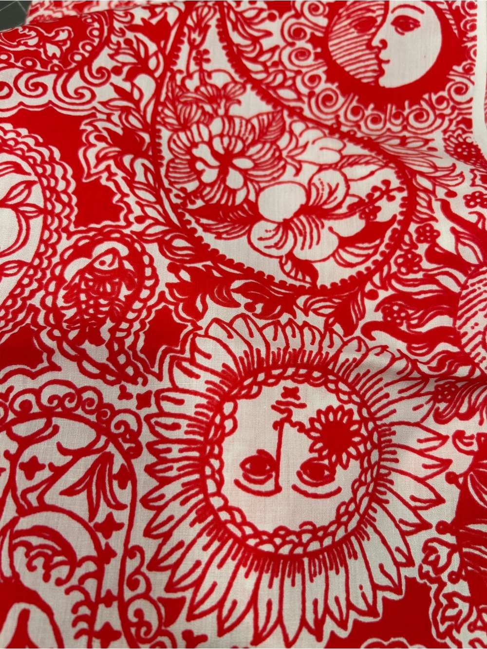 Sun Paisley by Zuzek Key West Fabric- 3yards - Picture 4 of 6